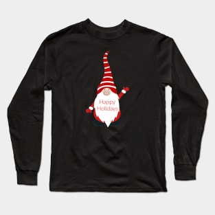 Happy Holidays Gnome Long Sleeve T-Shirt